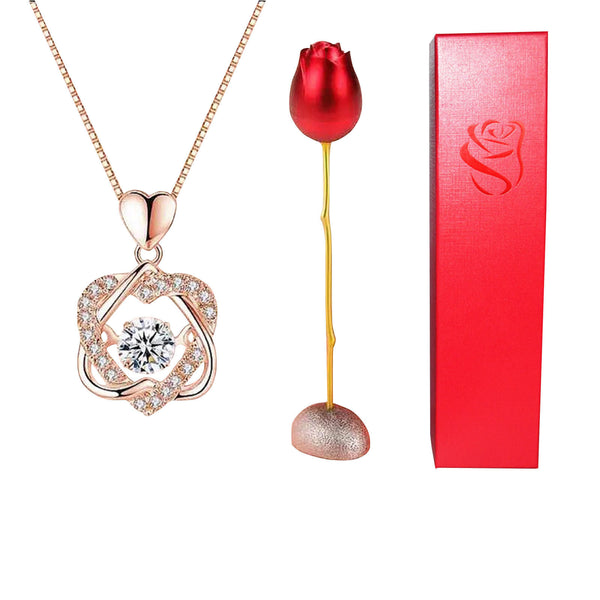 Eternal Rose W/ Pendant Gift Box